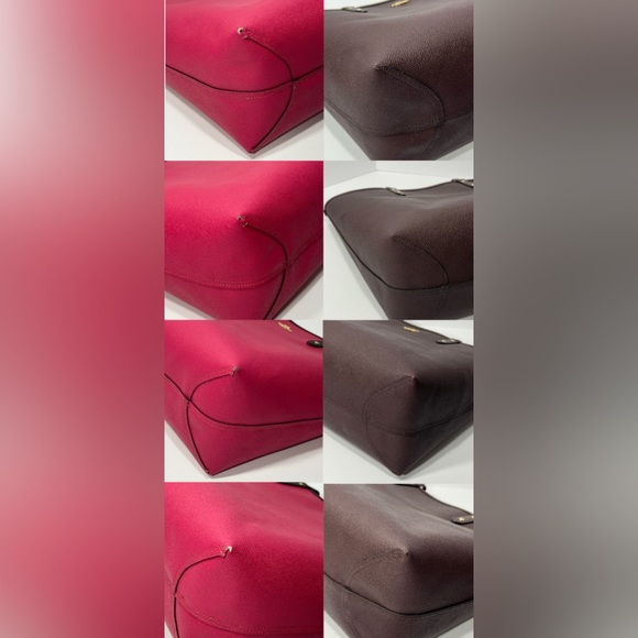 Coach Reversible City Tote Bag w/ Matching Pouch - pink/maroon - Picture 16 of 16